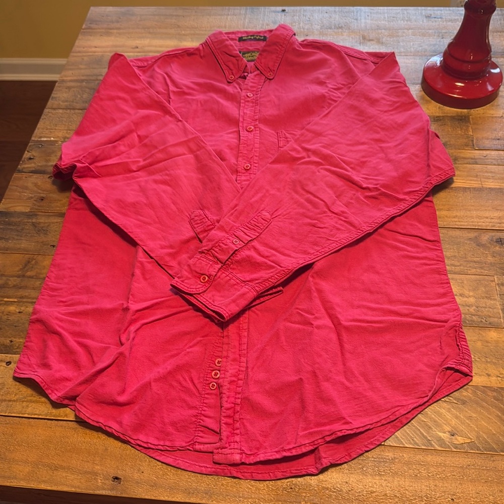 Eddie Bauer Red Button Shirt